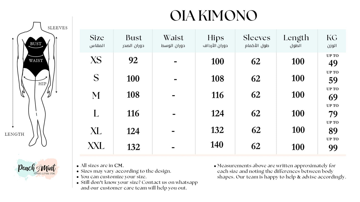 Oia Haze kimono in Sky blue