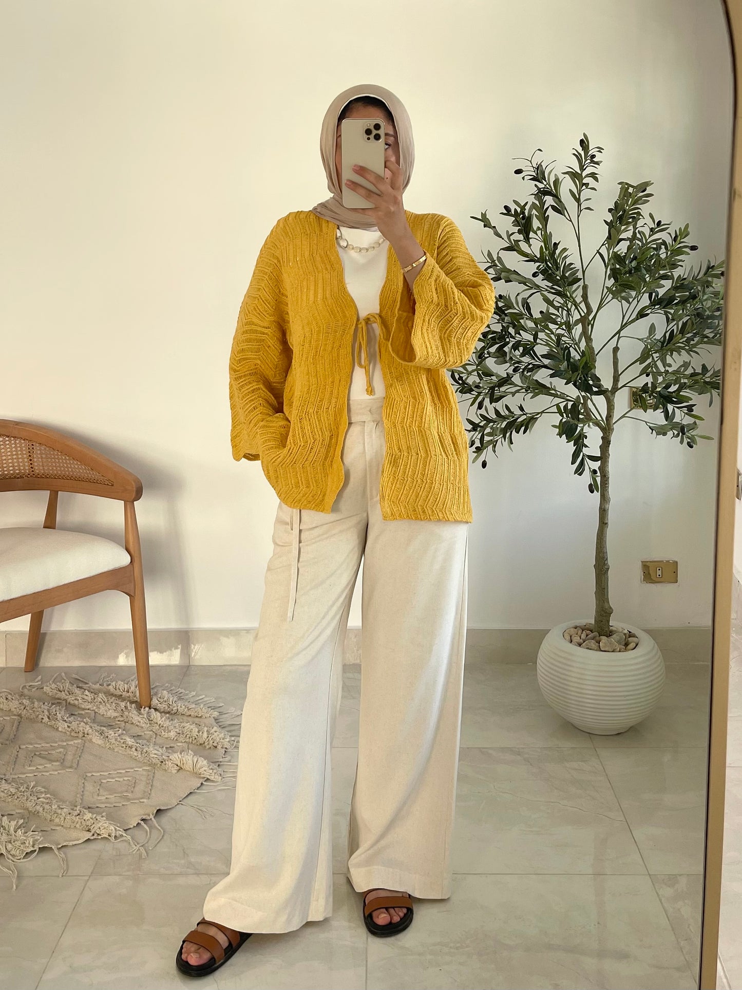 Havana cardigan in Canary