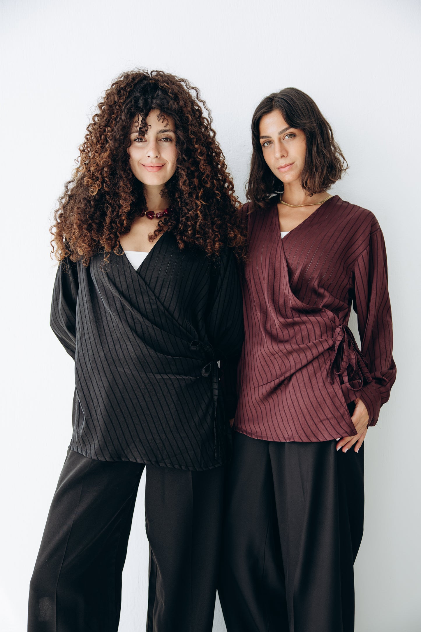 Glow Pleat Blouse in Black