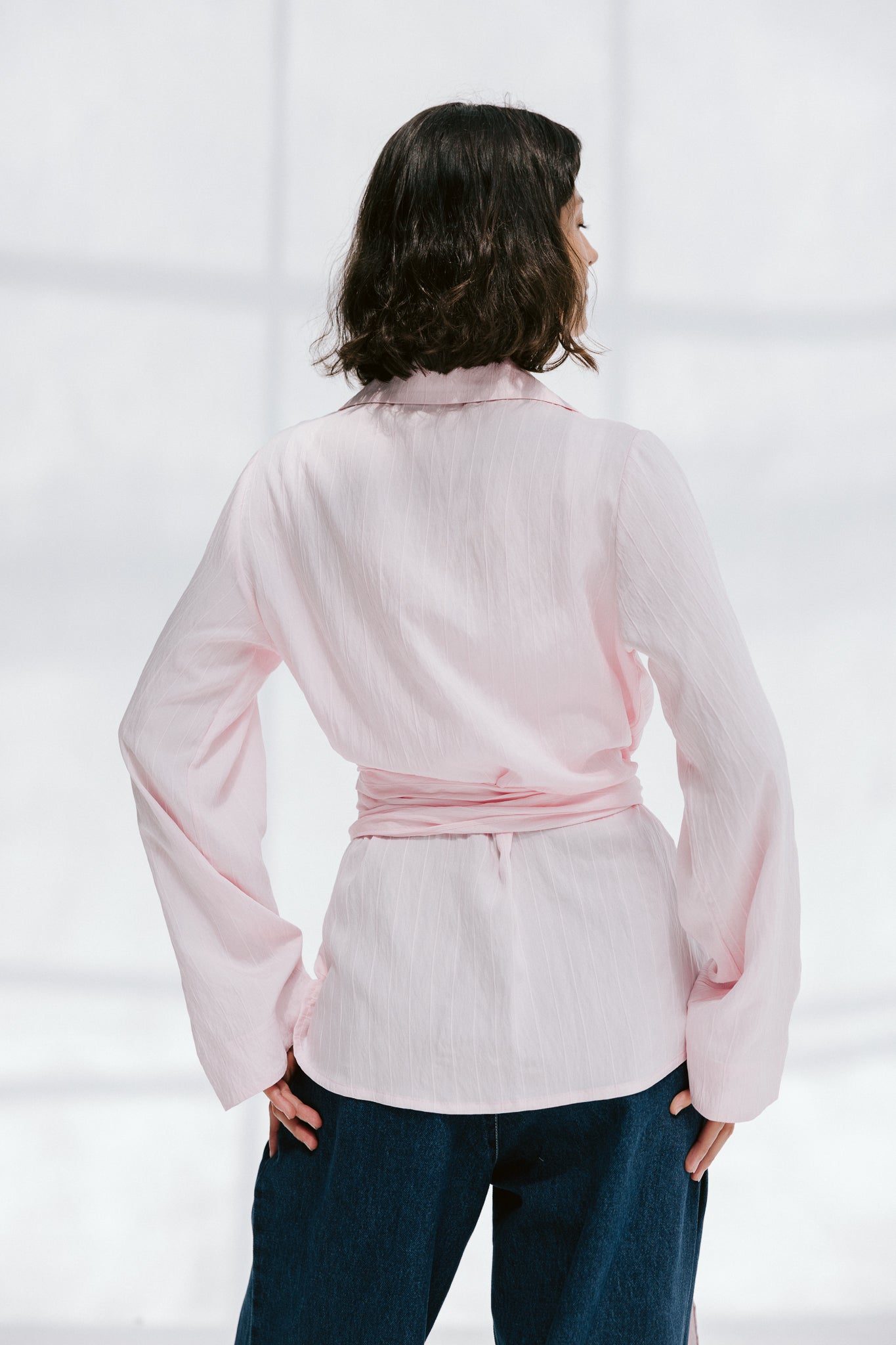 Soft Silhouette blouse in Rose Mist
