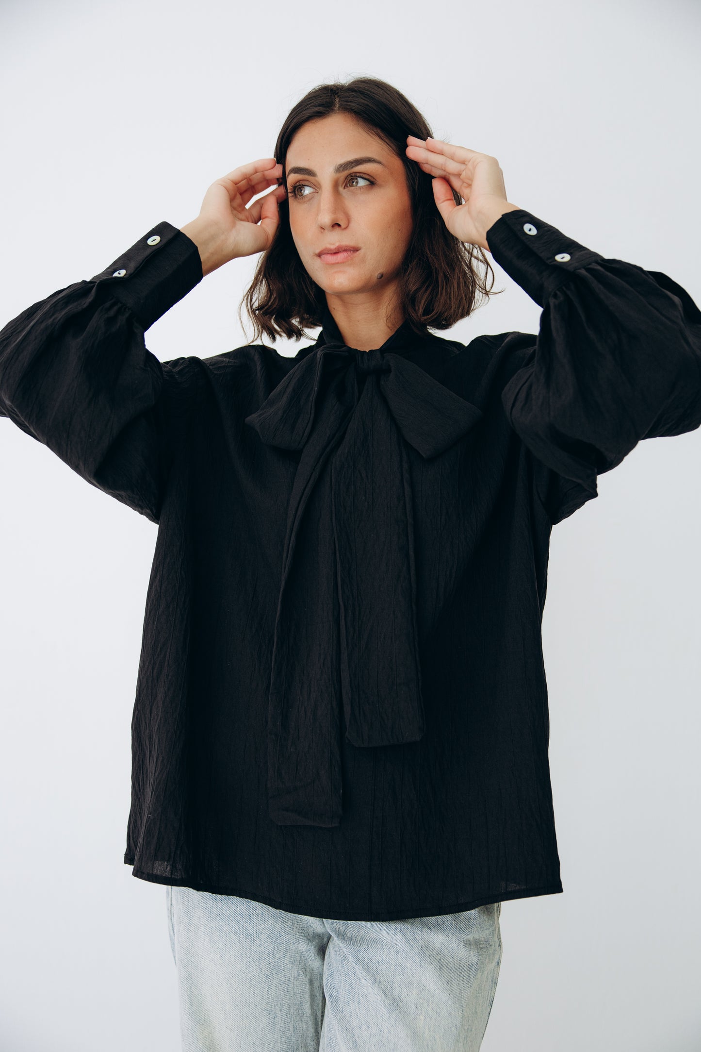 The Siena Blouse In Black