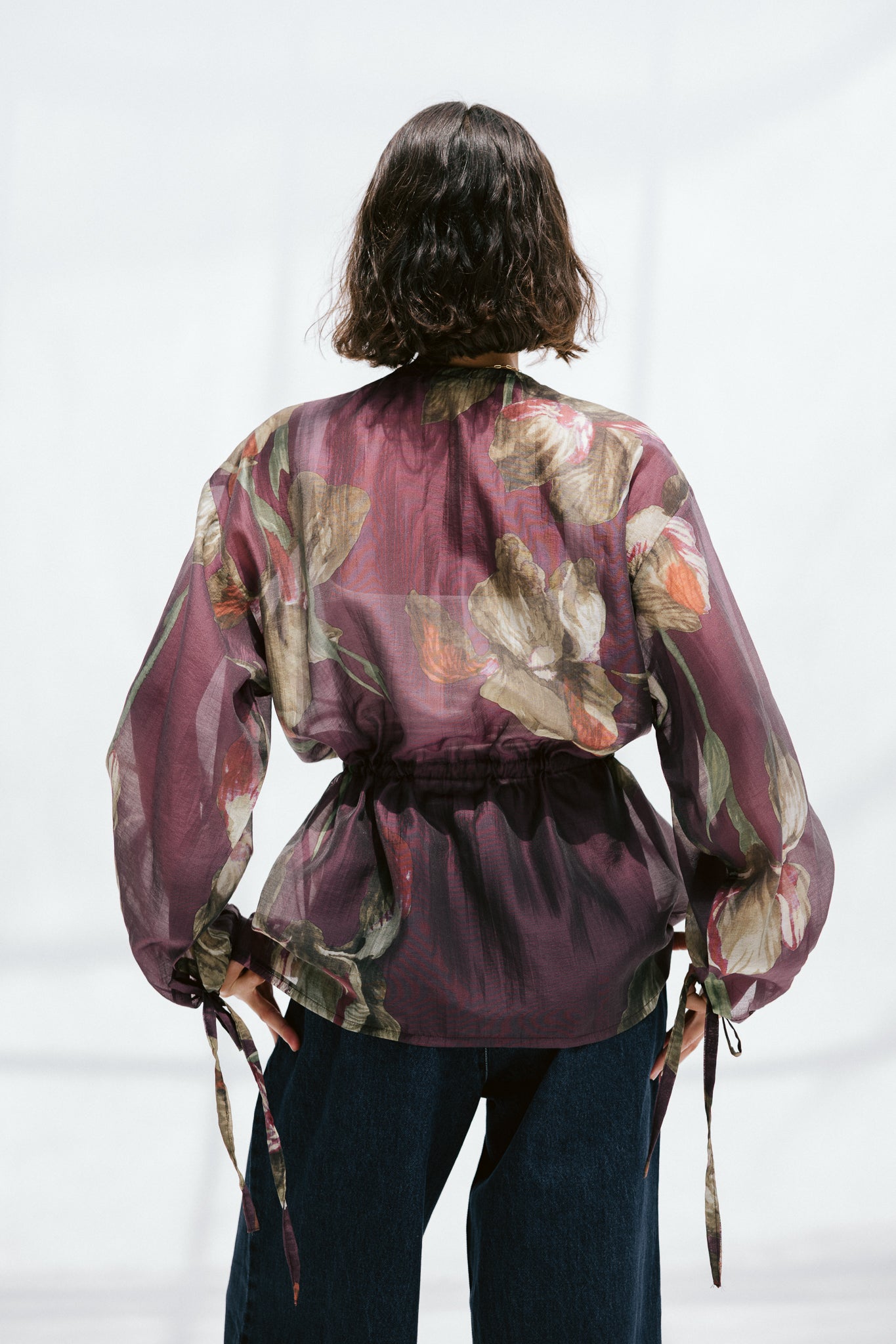 Jardin Blouse in Mulberry
