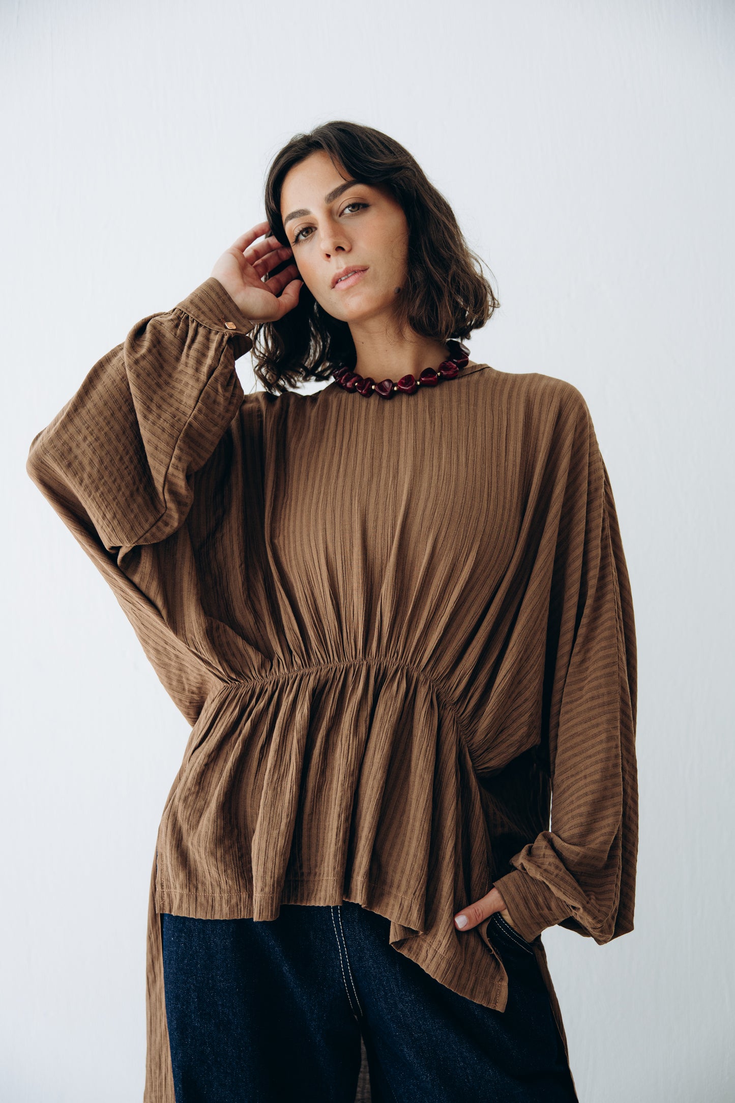 Willow Blouse in Walnut