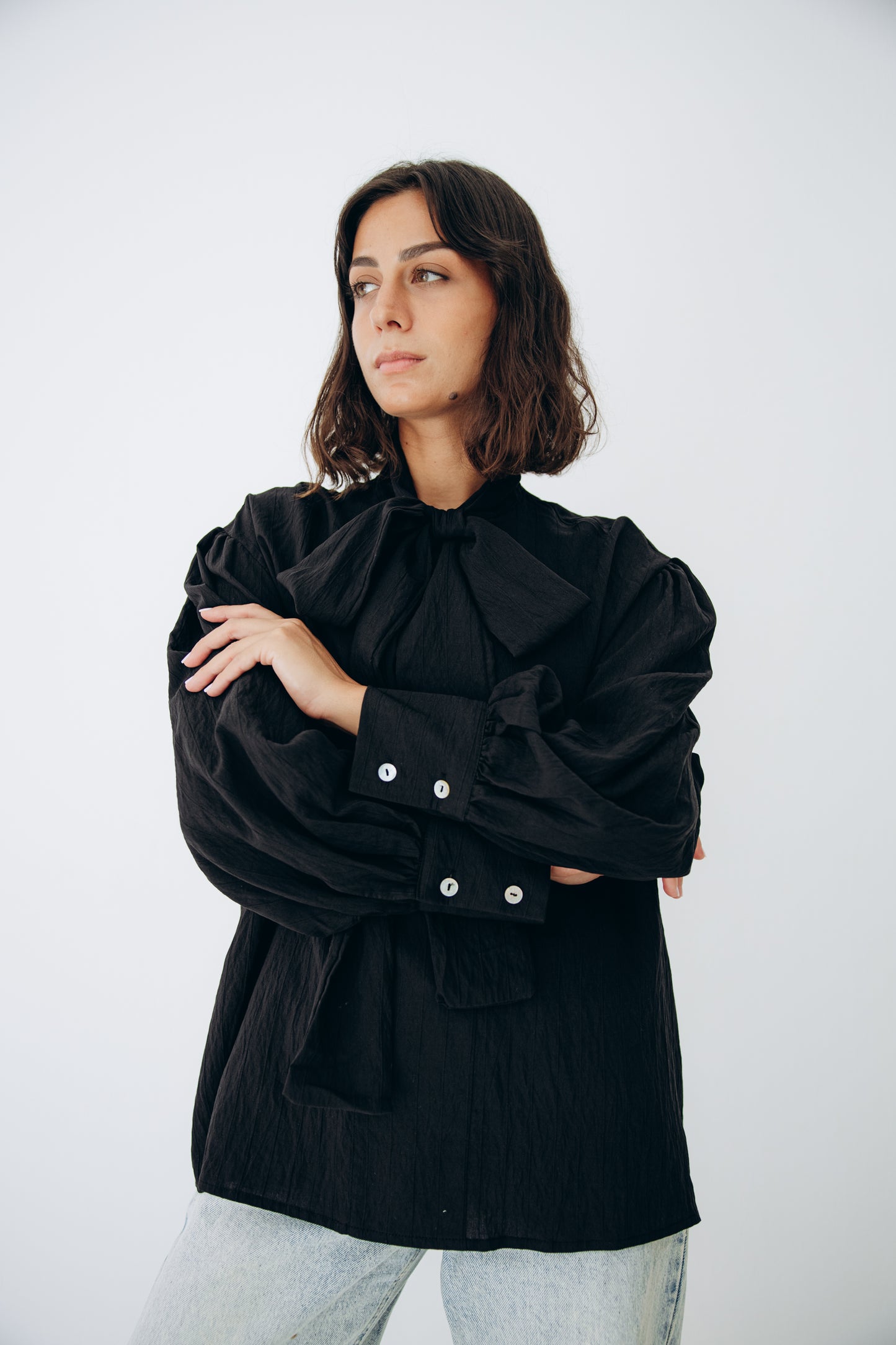 The Siena Blouse In Black