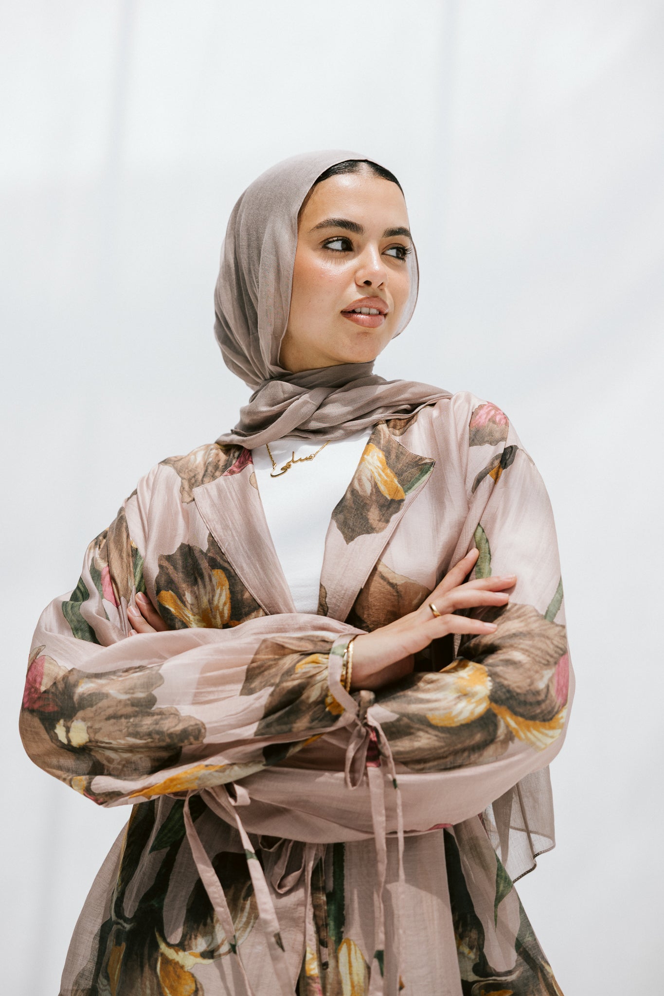 Jardin Blouse in Almond