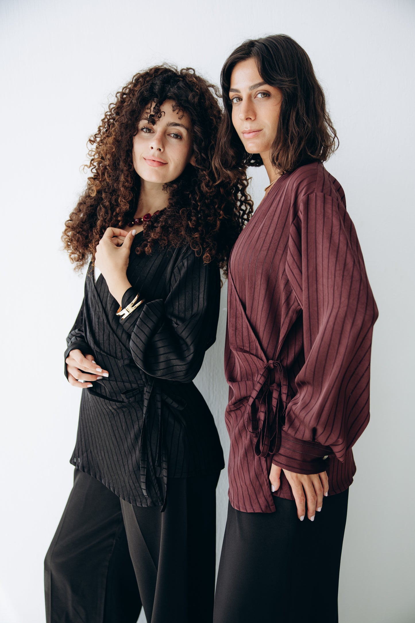 Glow Pleat Blouse in Black