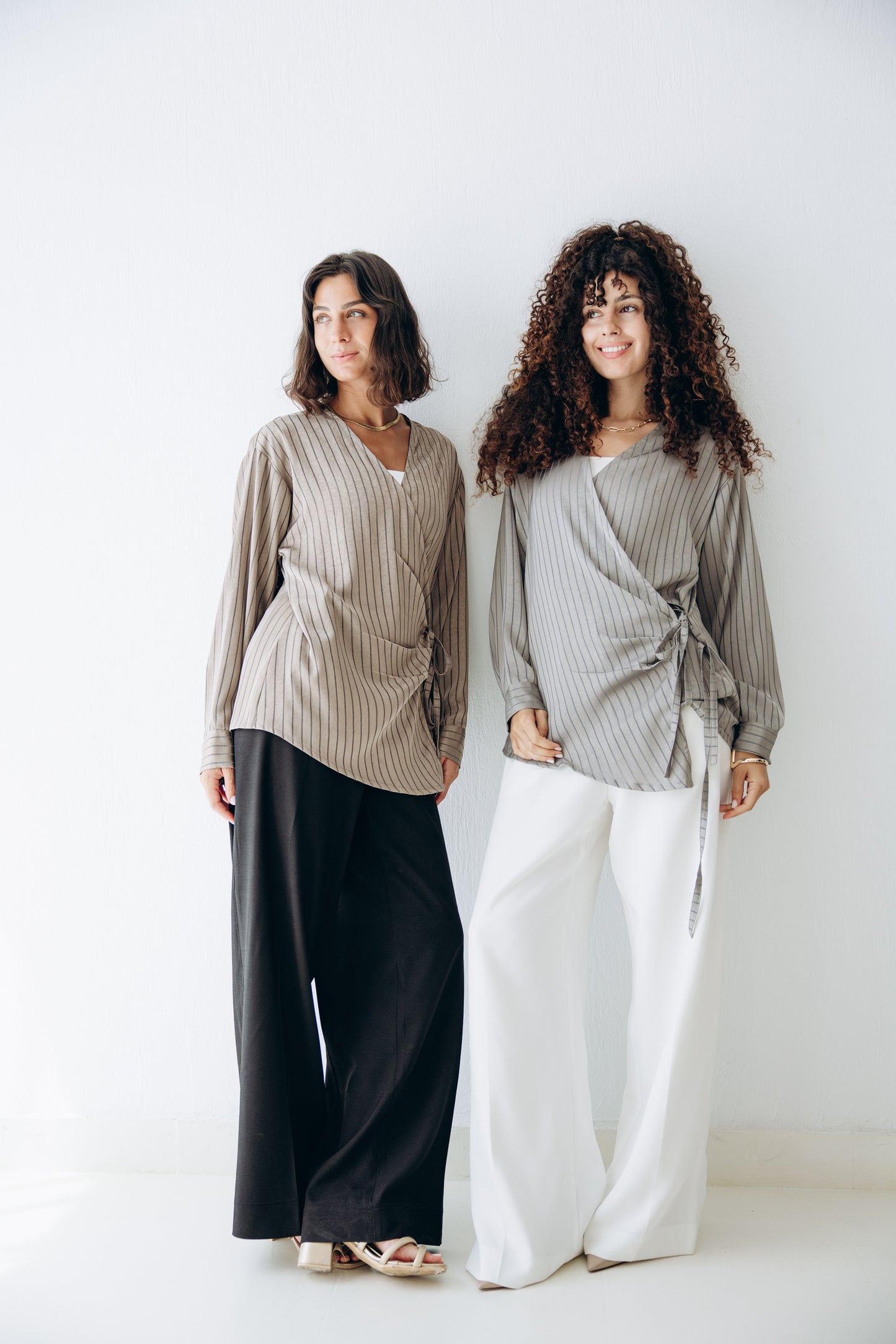 Glow Pleat Blouse in Olive