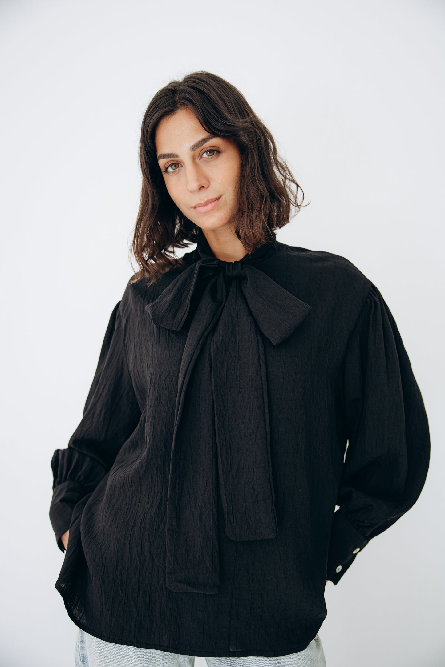 The Siena Blouse In Black