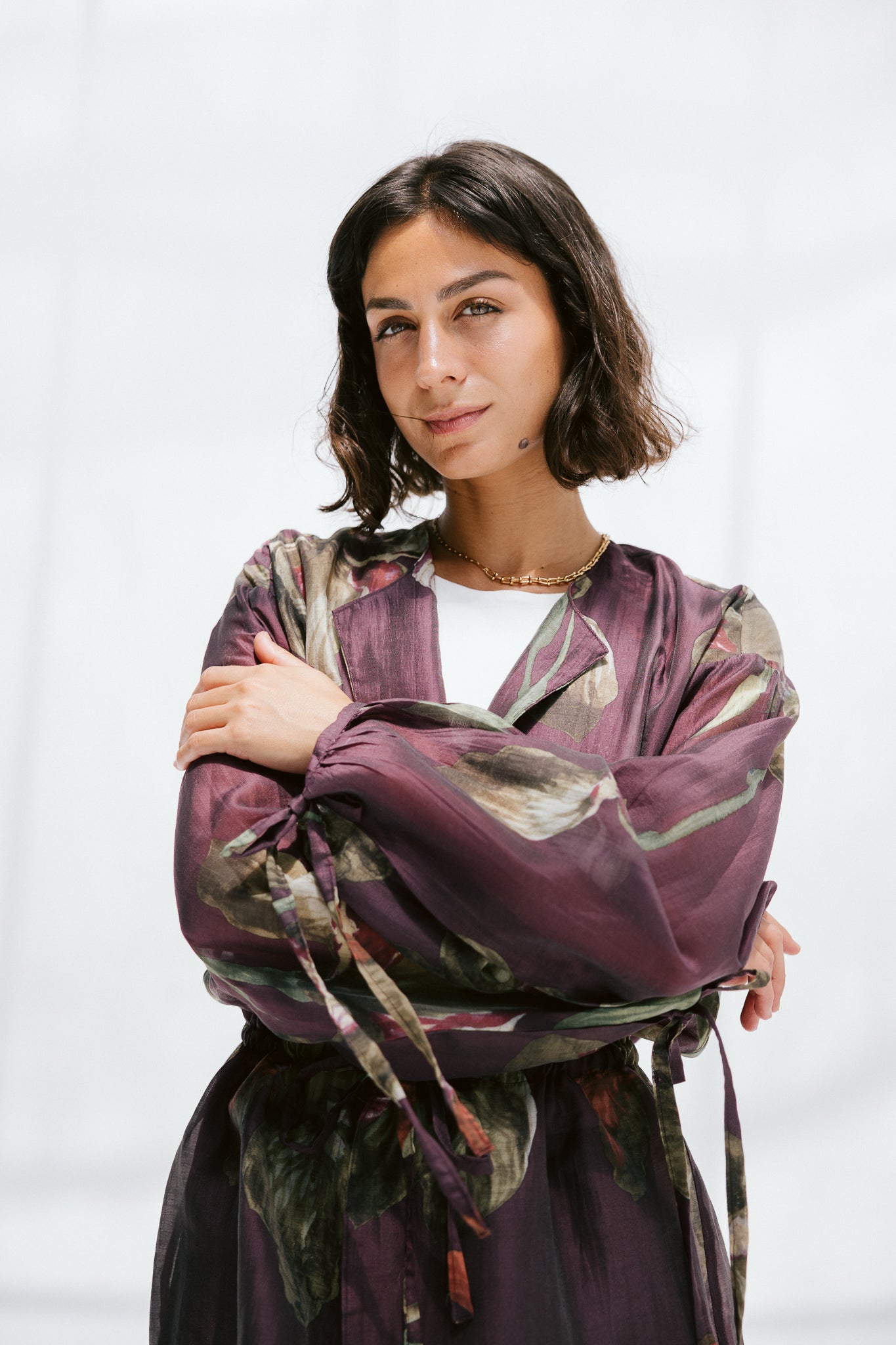 Jardin Blouse in Mulberry