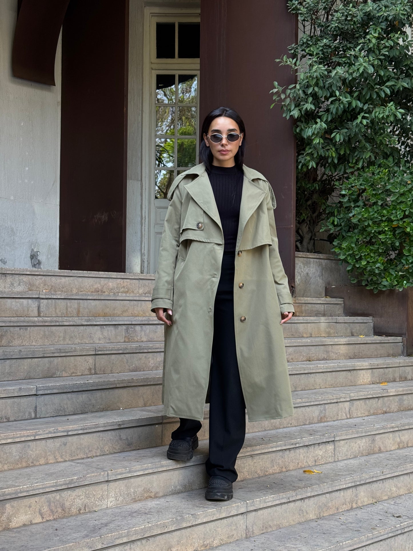 The Classic Edit Trench in Olive