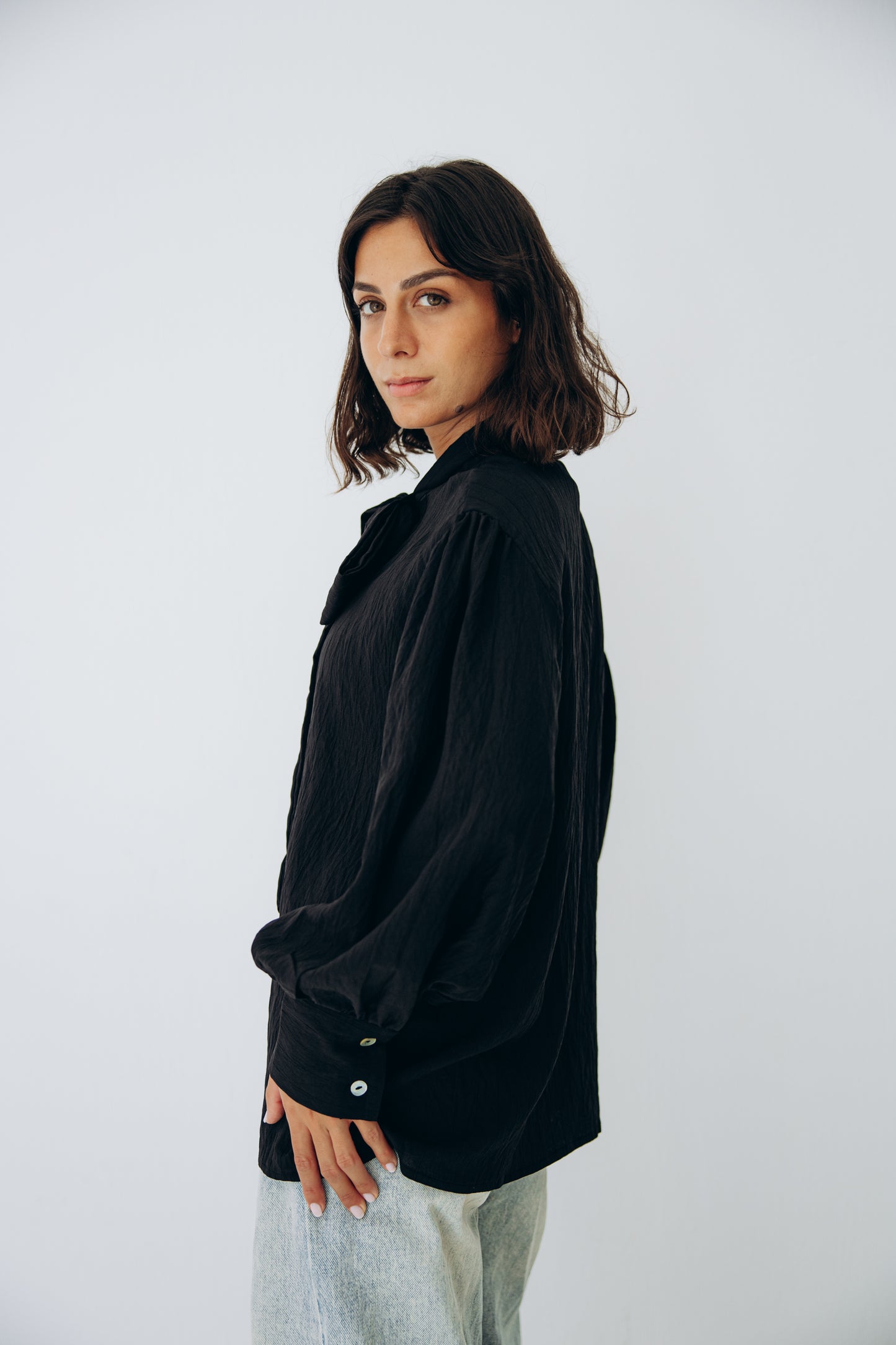 The Siena Blouse In Black