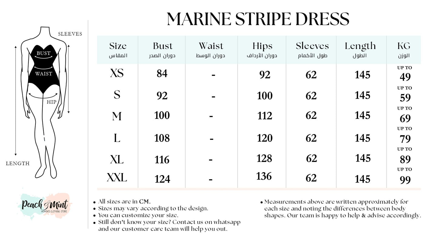 Marine Stripe Dress in Sky blue