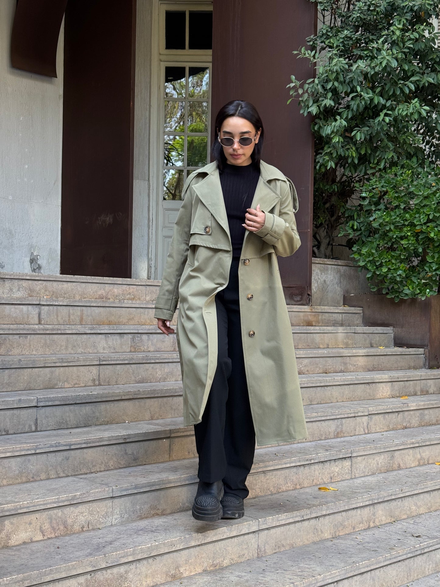 The Classic Edit Trench in Olive