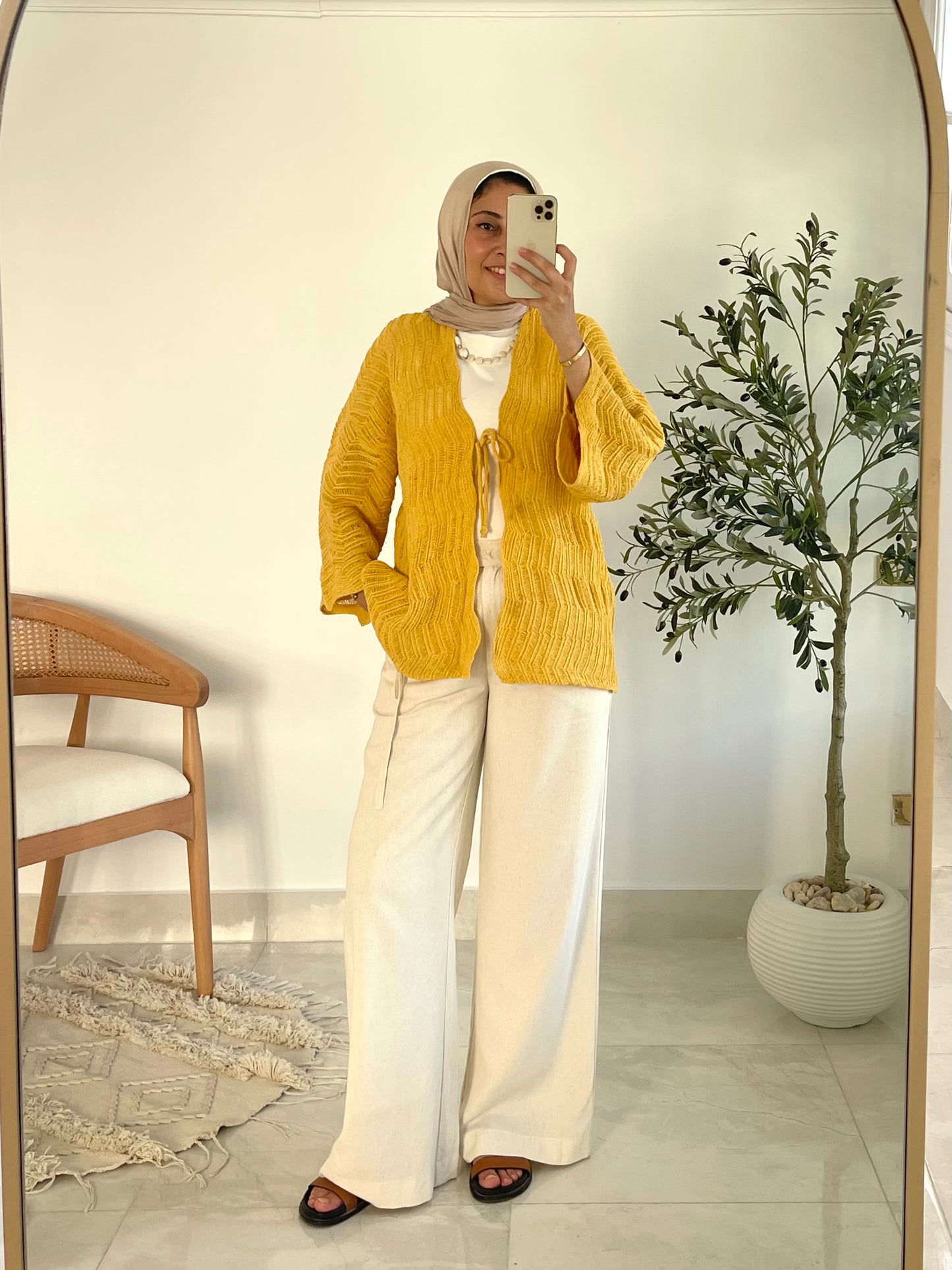 Havana cardigan in Canary