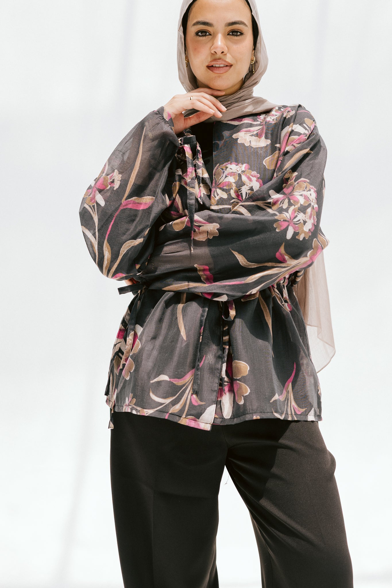 Florina Blouse in Soft Black