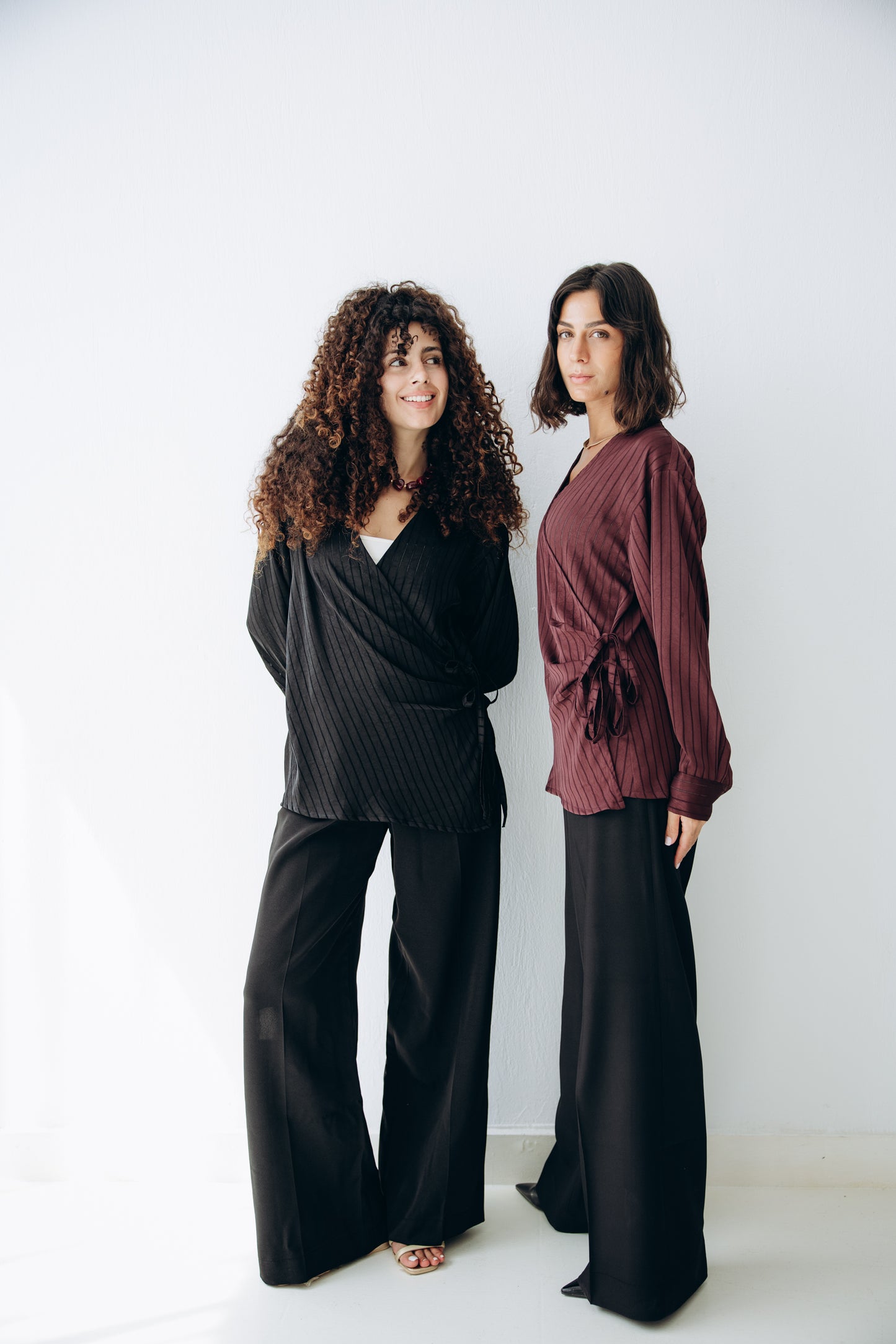 Glow Pleat Blouse in Black
