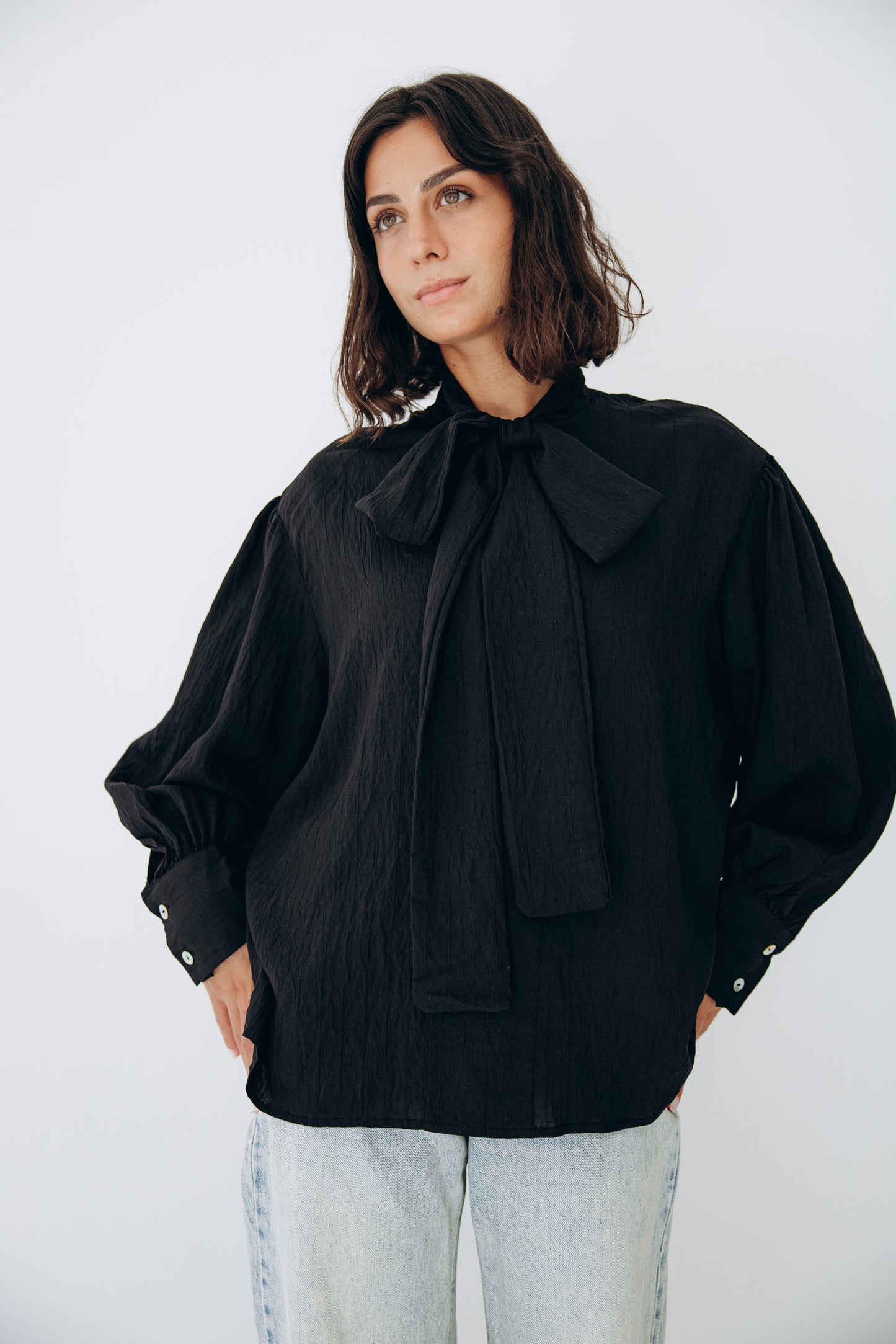 The Siena Blouse In Black