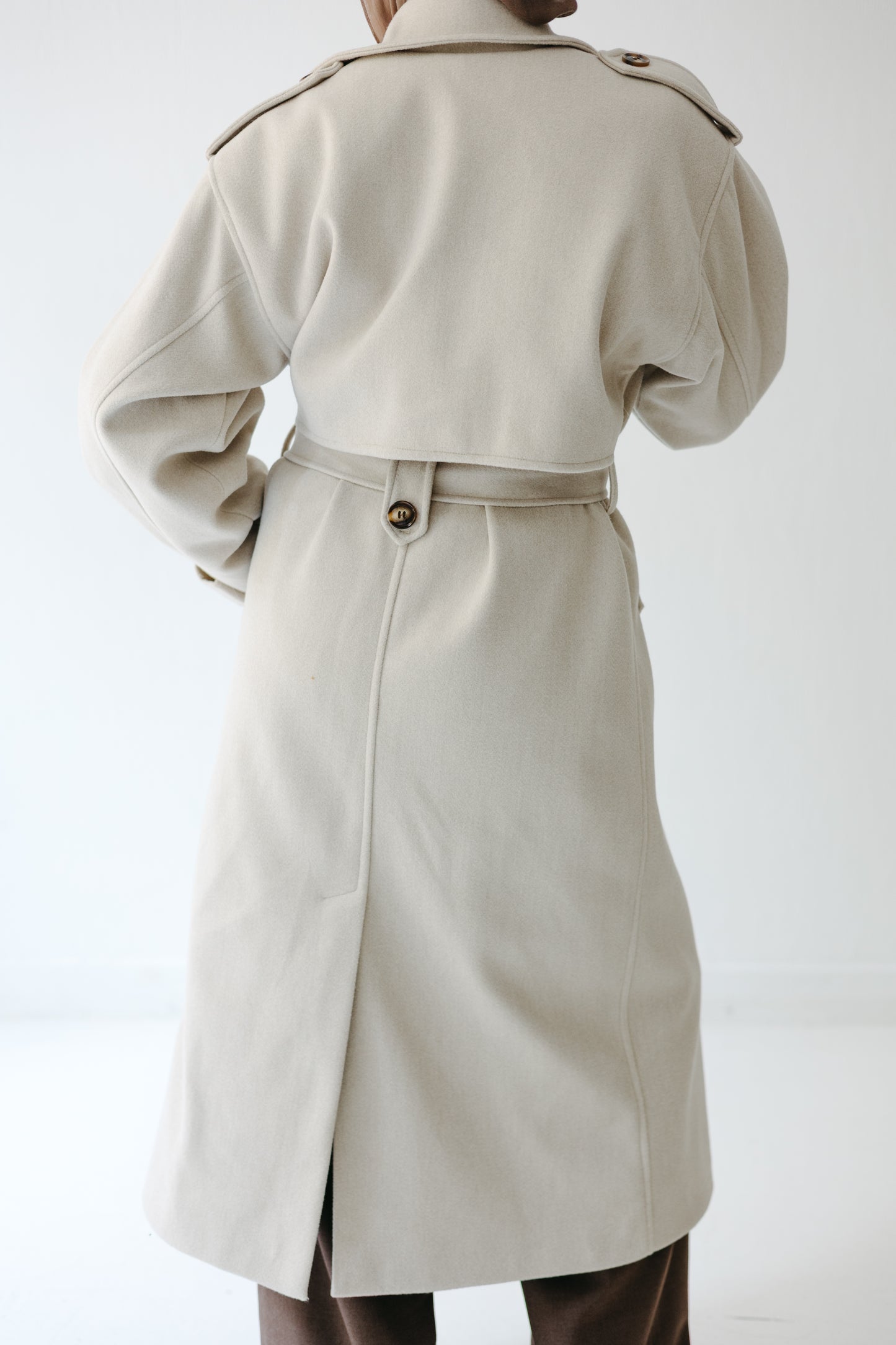 The Maison Coat in Almond beige