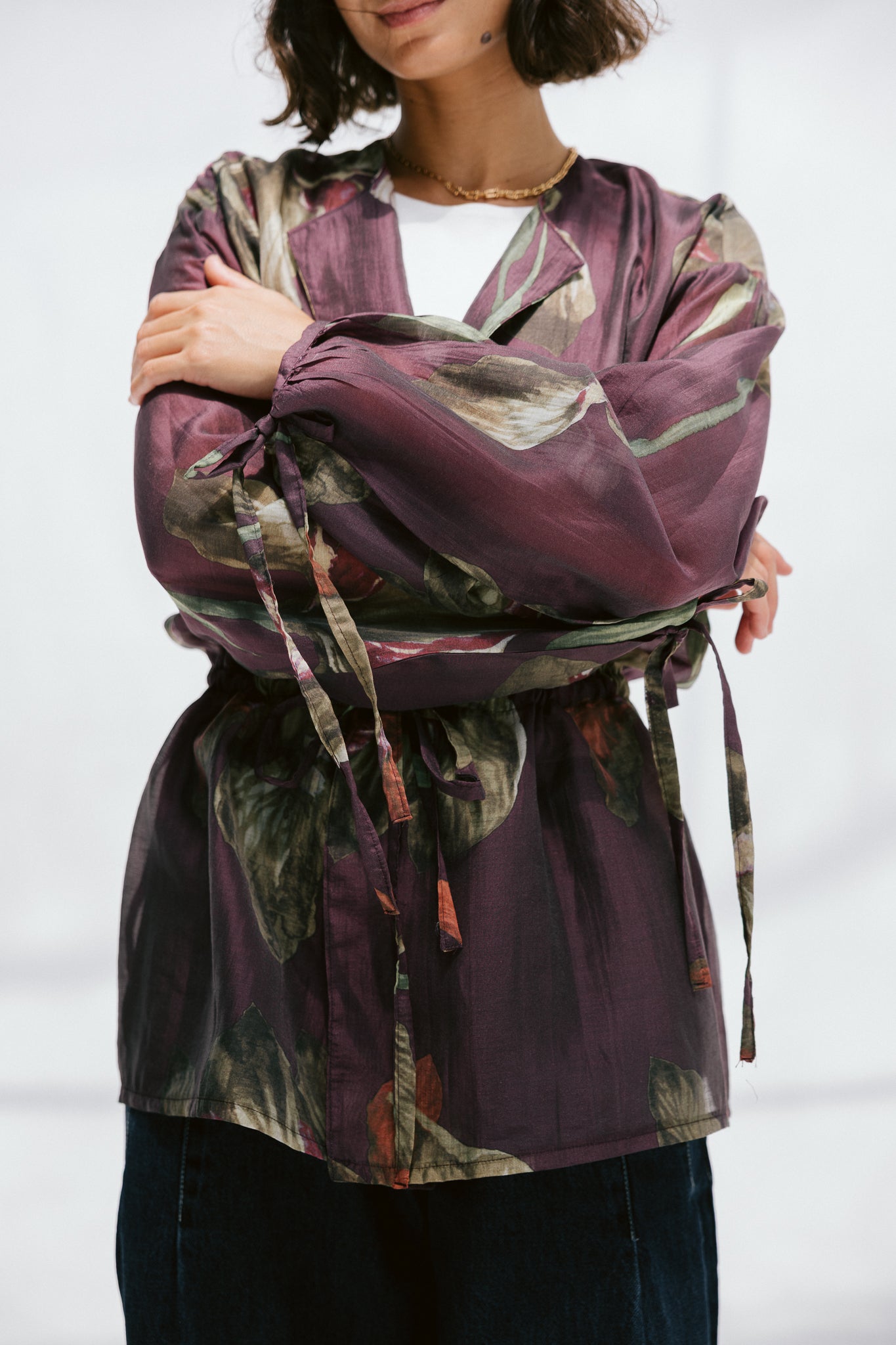 Jardin Blouse in Mulberry