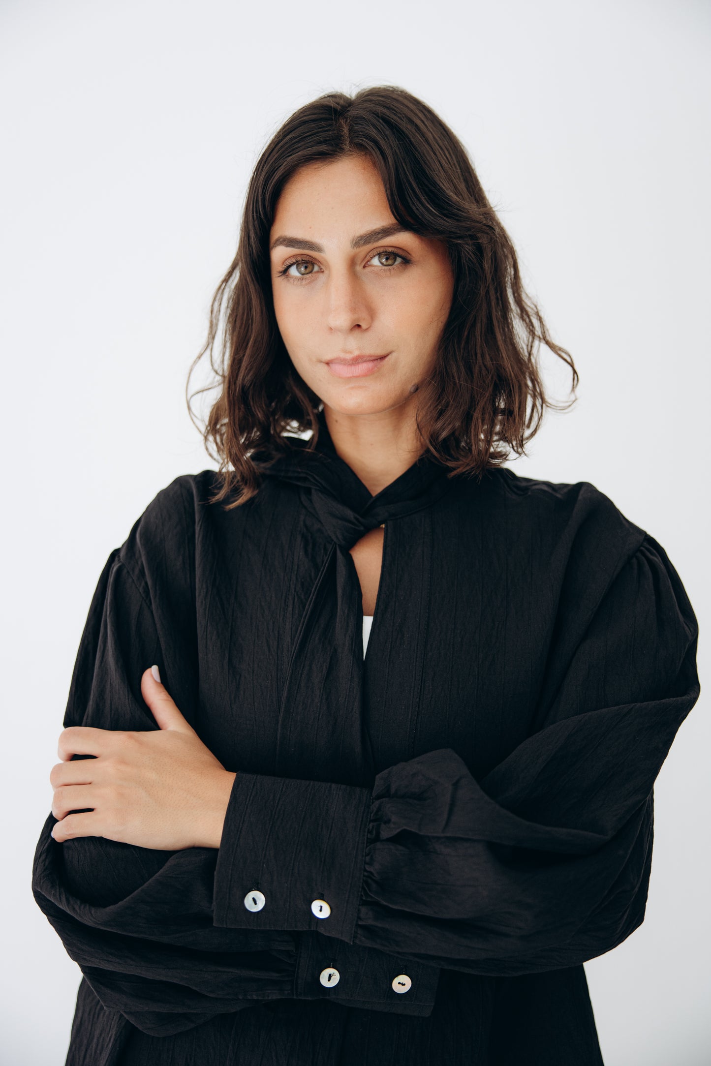 The Siena Blouse In Black