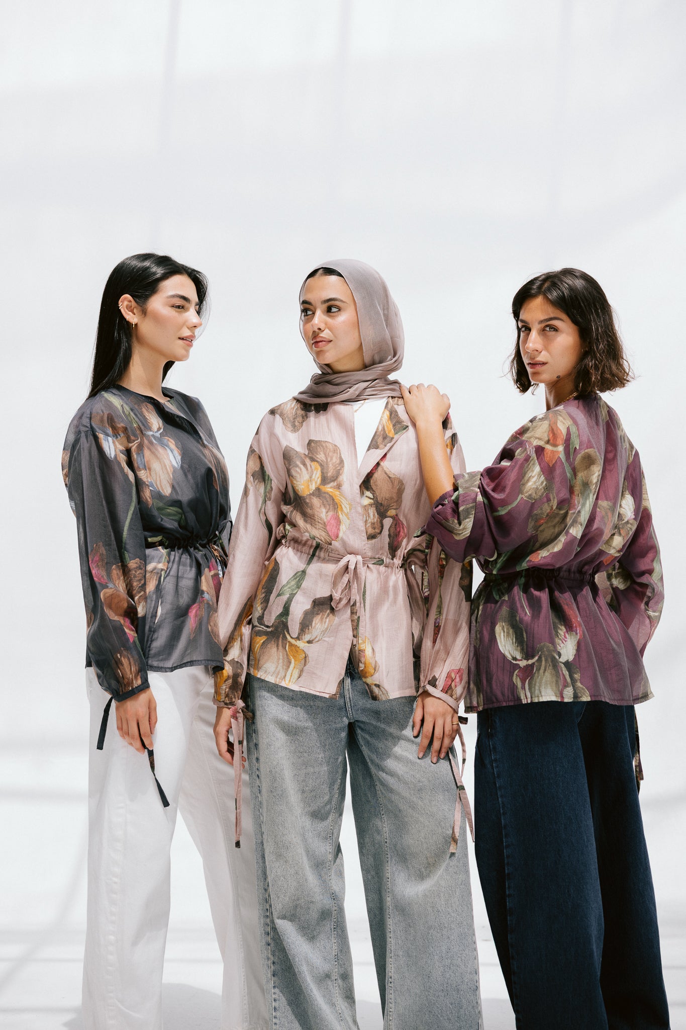 Jardin Blouse in Mulberry