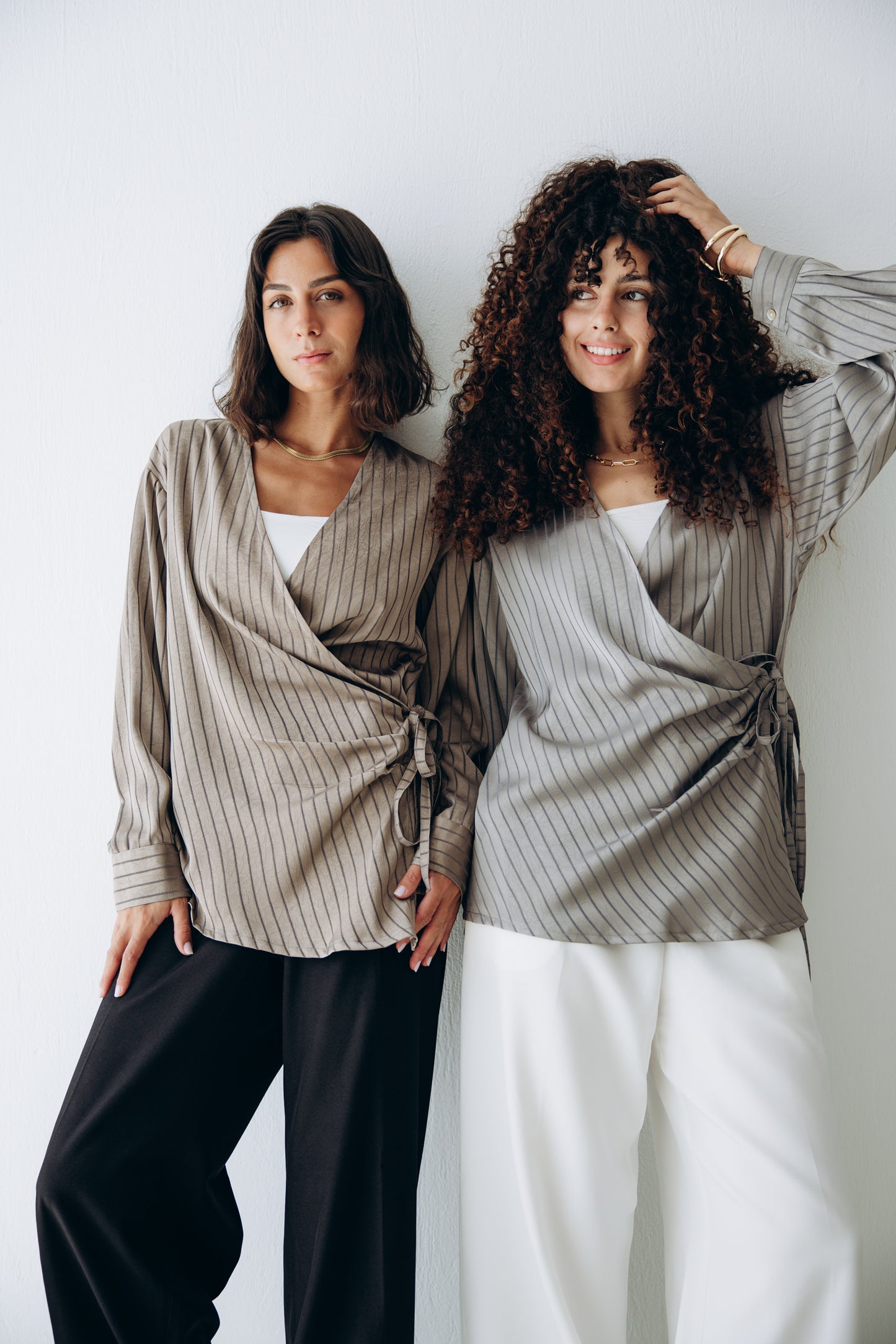 Glow Pleat Blouse in Olive