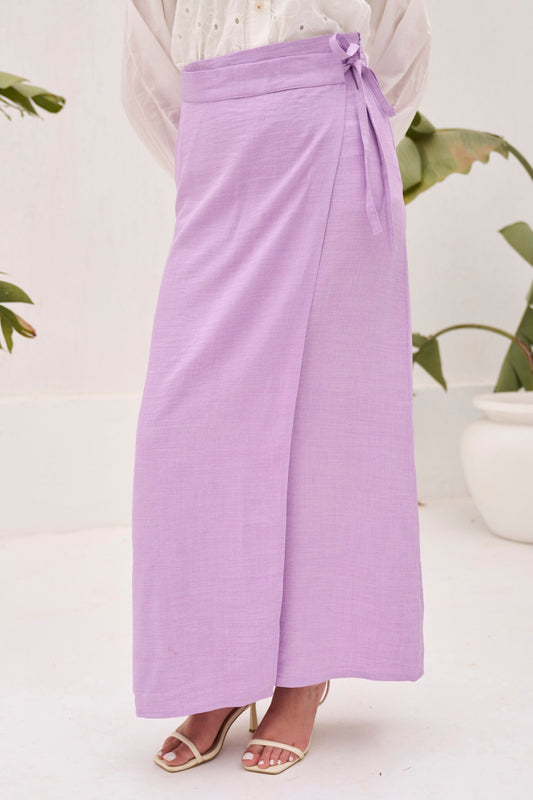 Lilac seashell wrap skirt