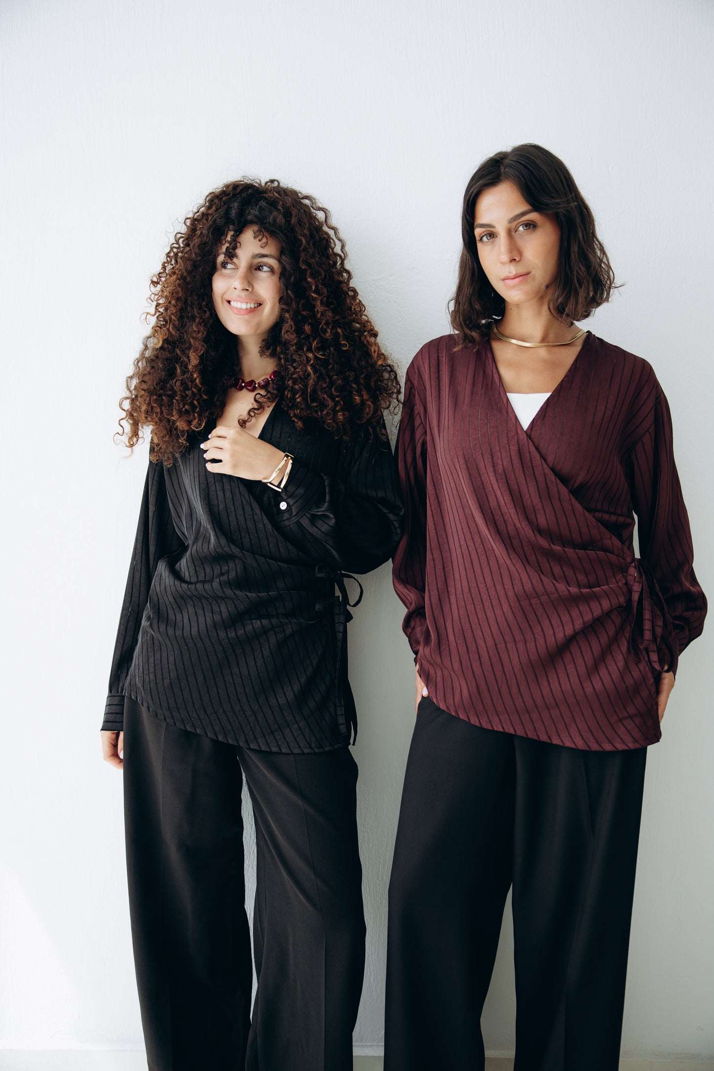 Glow Pleat Blouse in Black