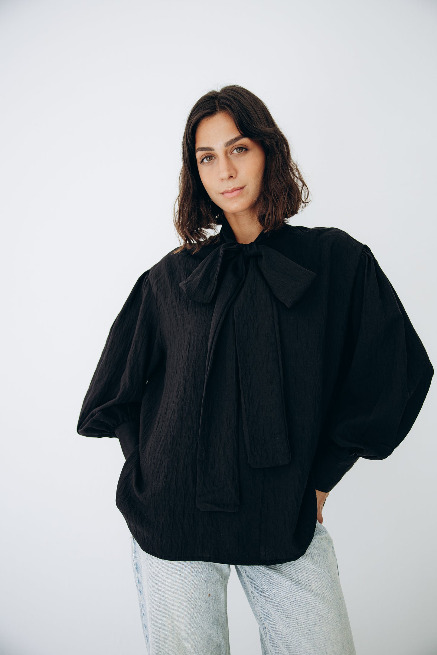 The Siena Blouse In Black
