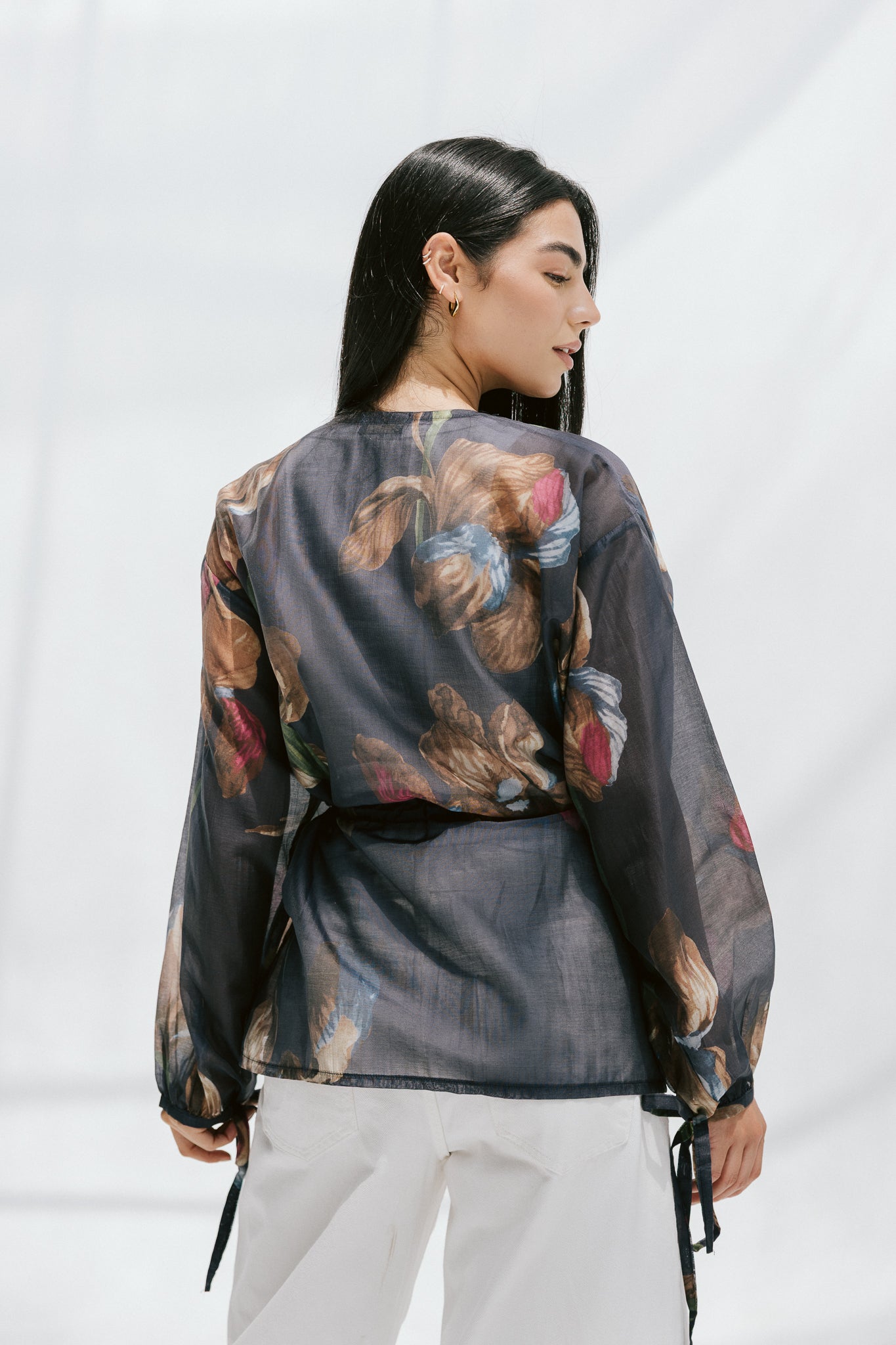 Jardin Blouse in Midnight Navy