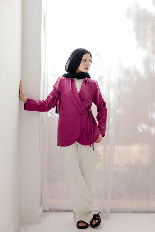 Raya Wrap in Magenta