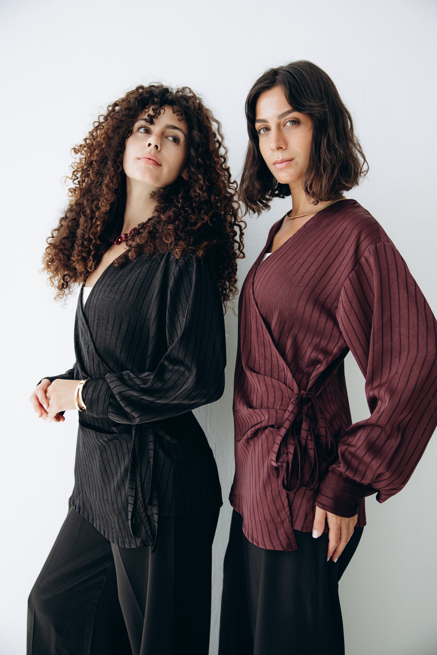 Glow Pleat Blouse in Black