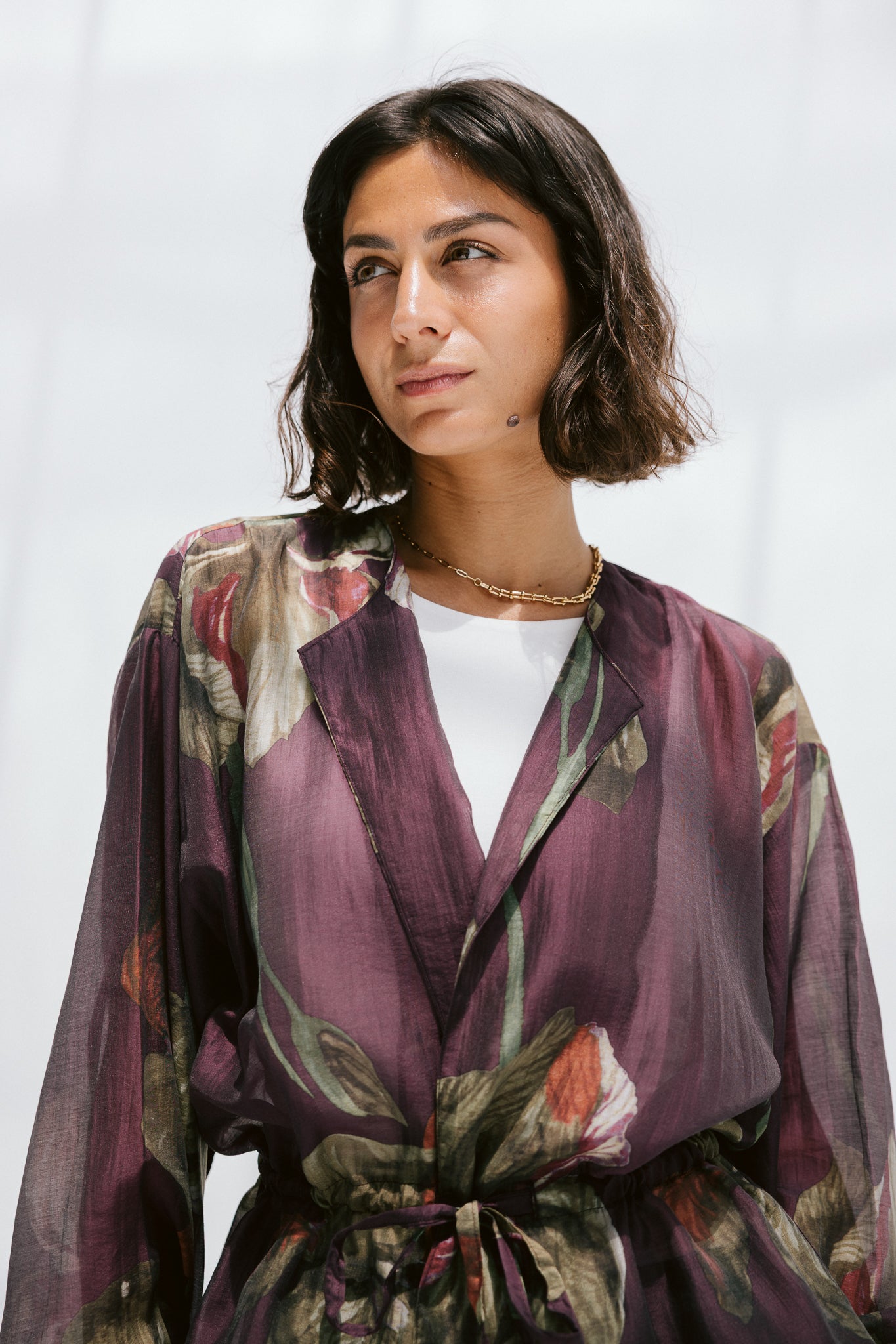 Jardin Blouse in Mulberry