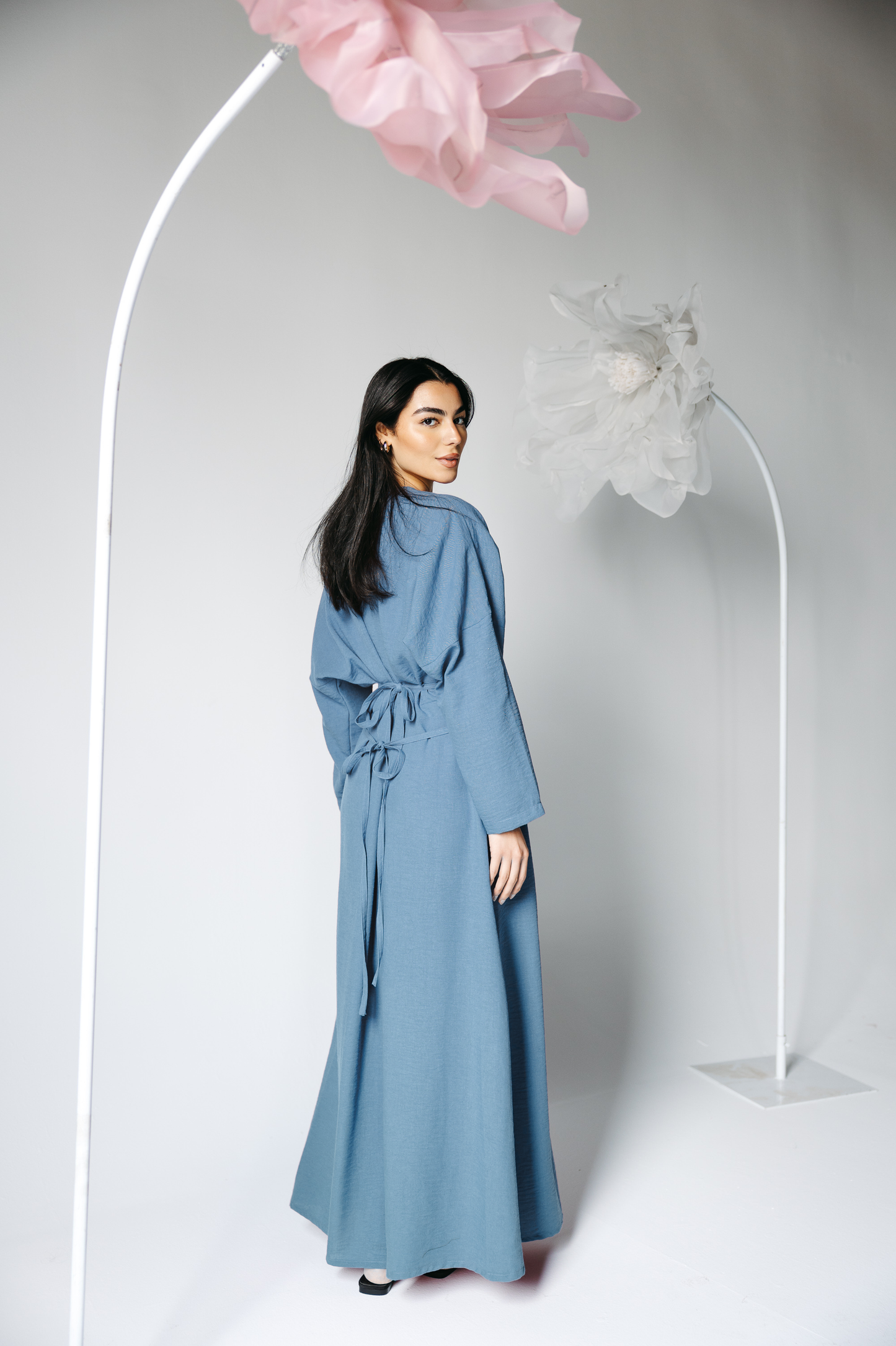The Blossom Dress in Ocean Blue