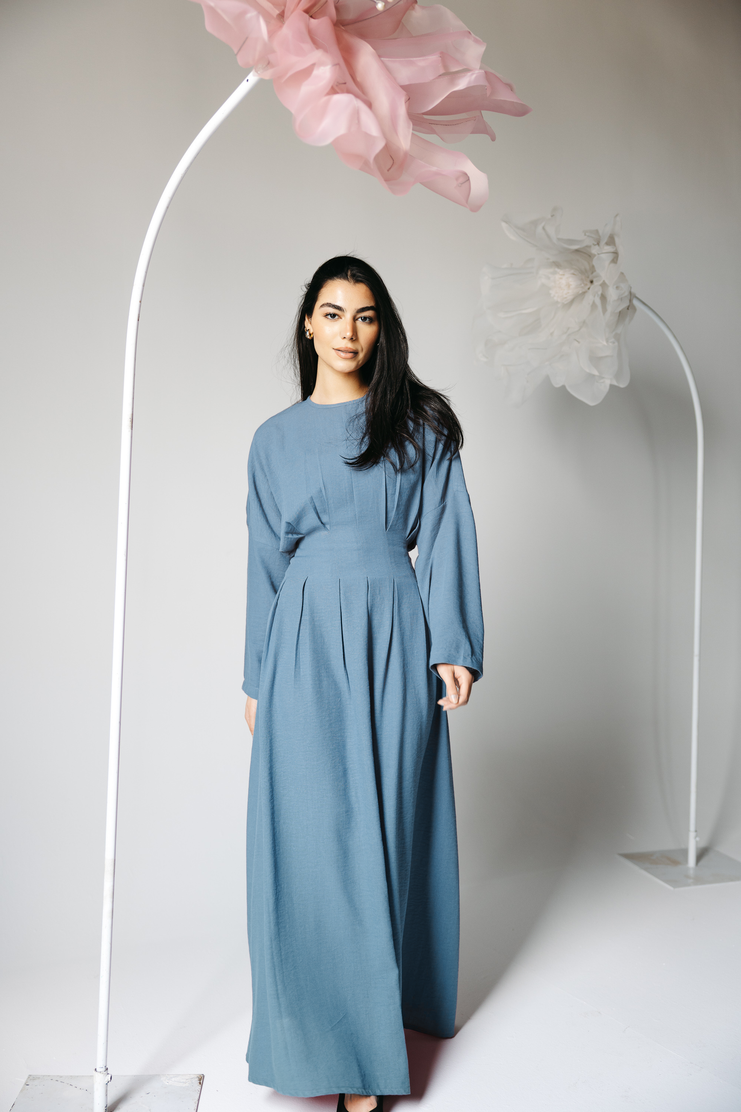 The Blossom Dress in Ocean Blue