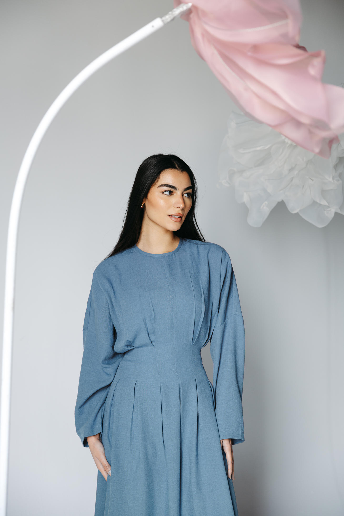 The Blossom Dress in Ocean Blue