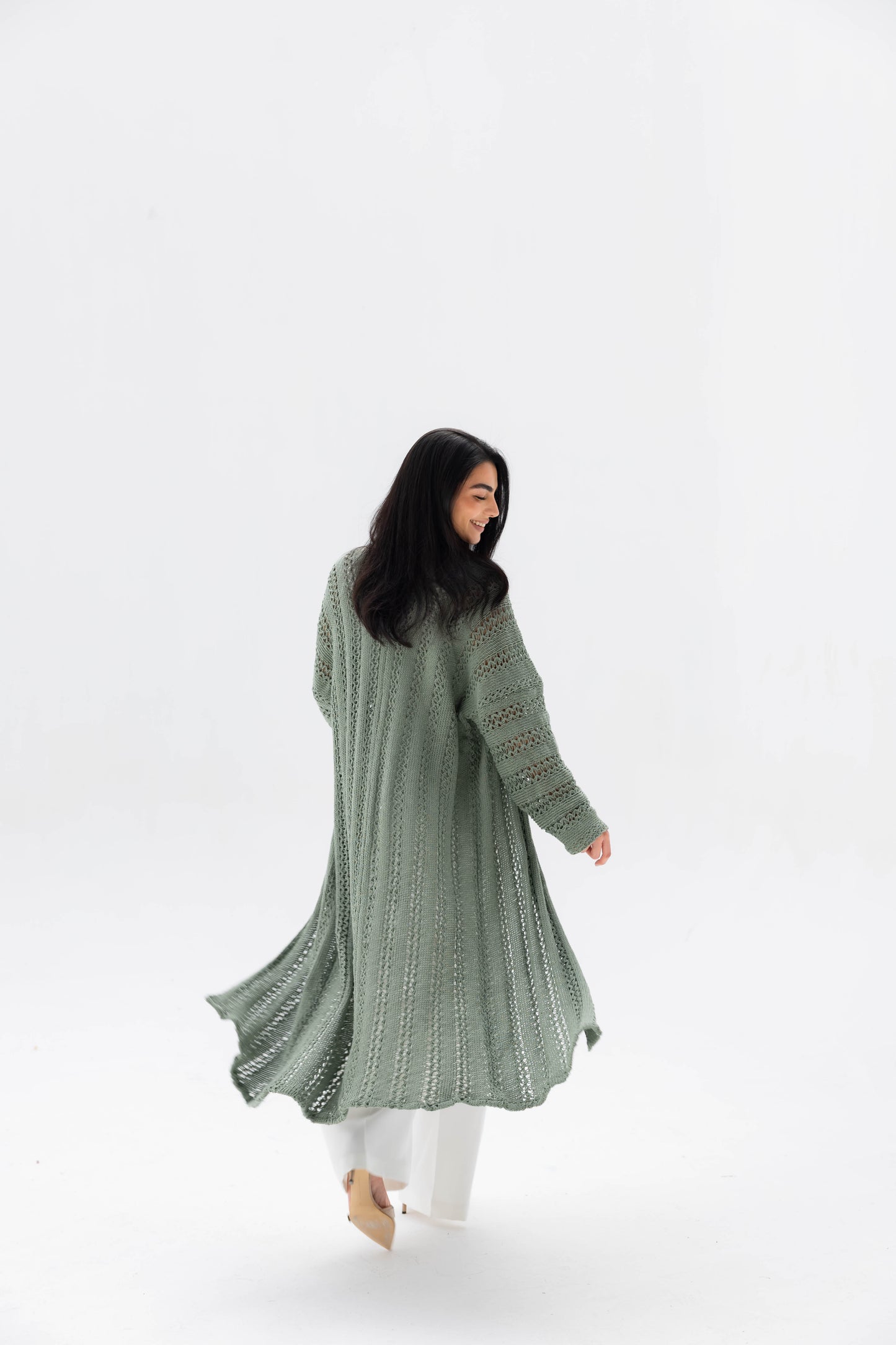 Softline Knit Cardigan in Sage