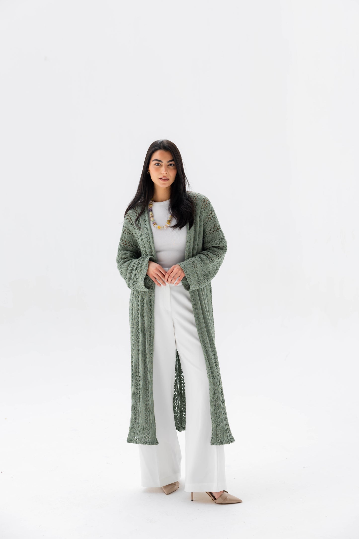 Softline Knit Cardigan in Sage