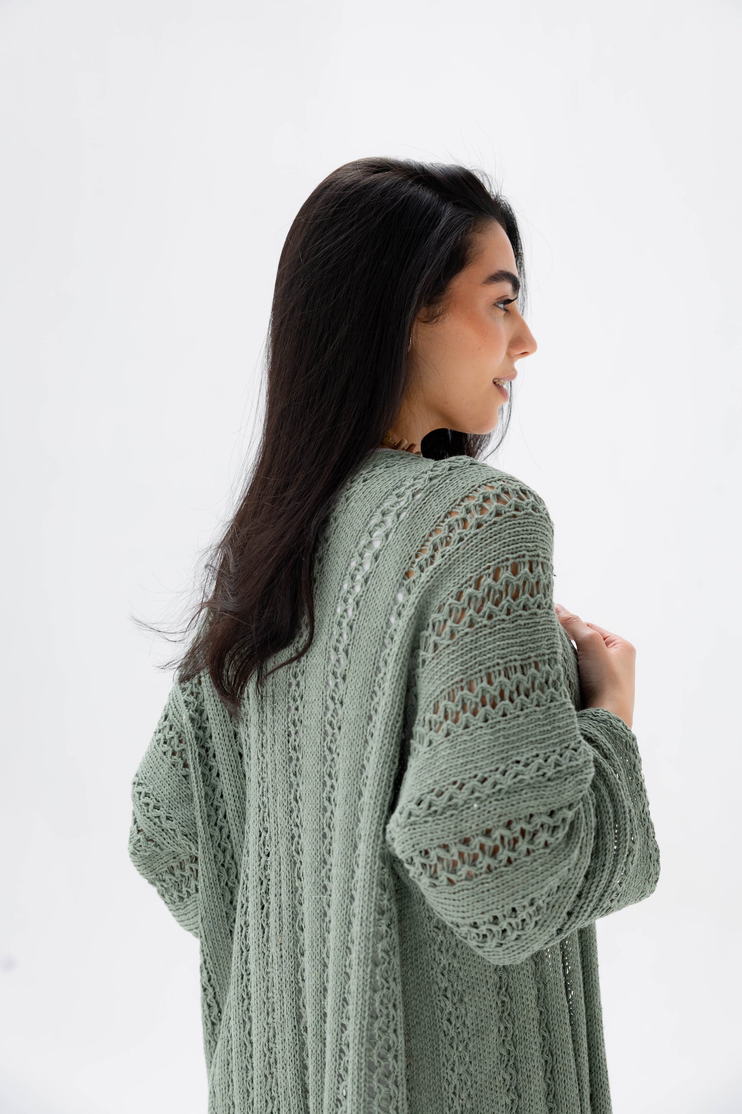 Softline Knit Cardigan in Sage