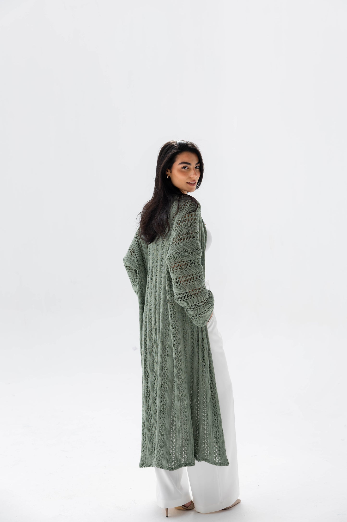 Softline Knit Cardigan in Sage