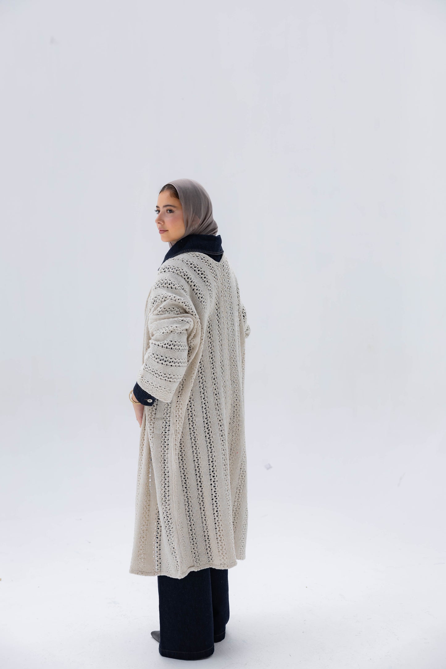 Softline Knit Cardigan in Cream