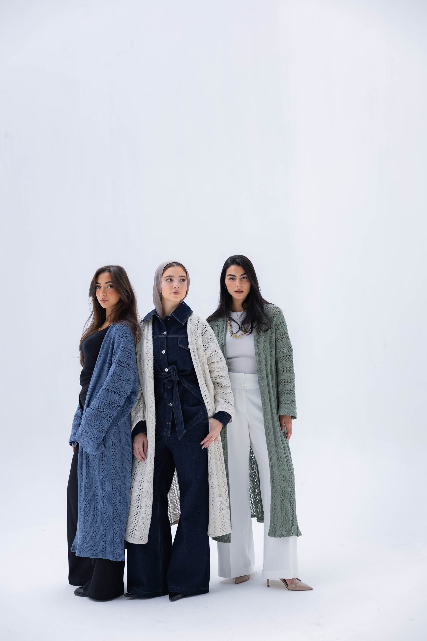 Softline Knit Cardigan in Blue