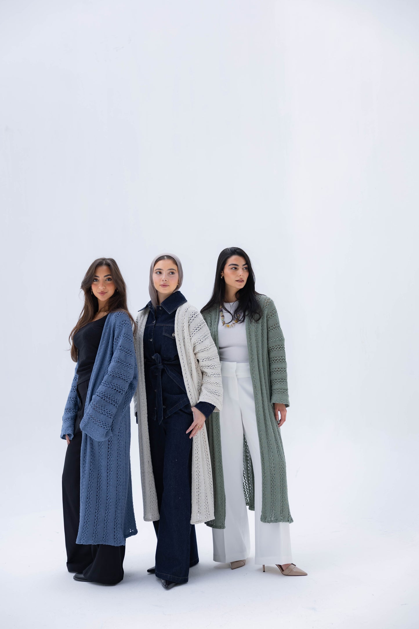 Softline Knit Cardigan in Blue