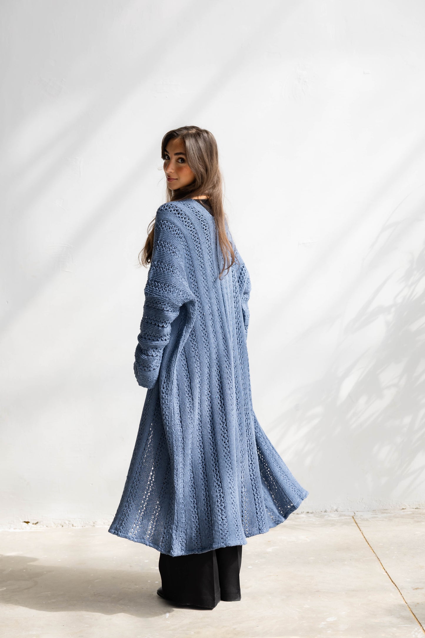 Softline Knit Cardigan in Blue
