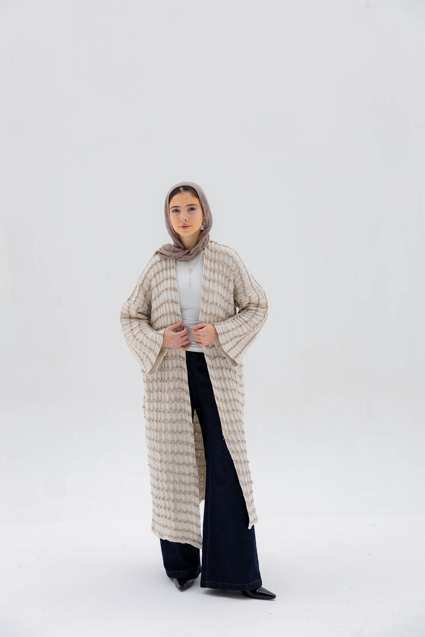 Horizon Glow Cardigan in Tan