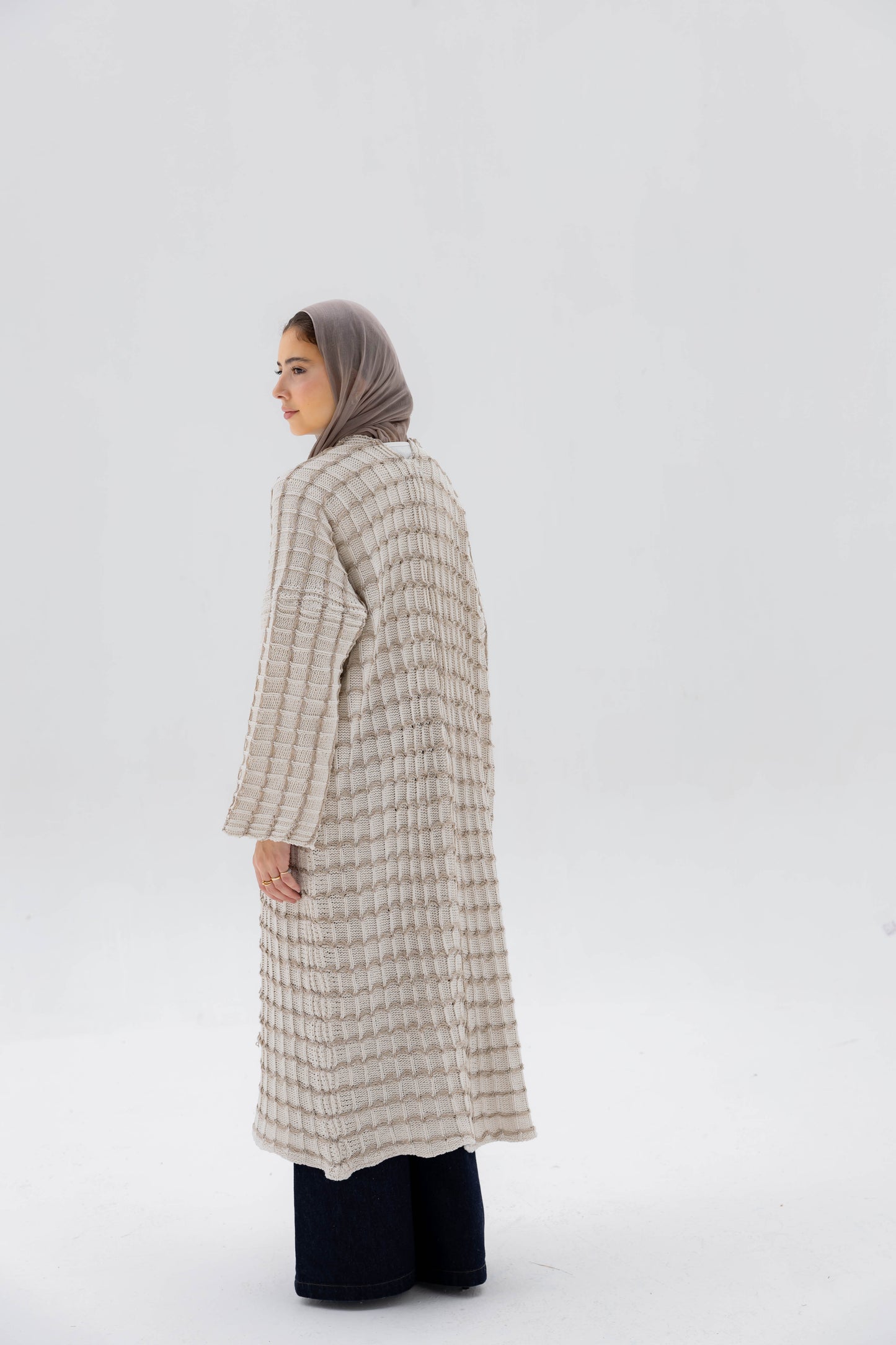 Horizon Glow Cardigan in Tan