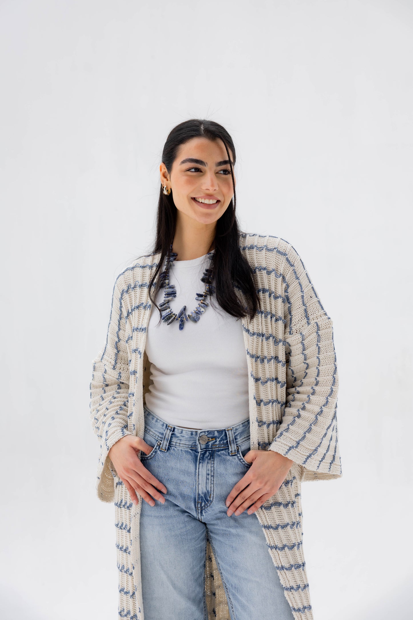 Horizon Glow Cardigan in Blue