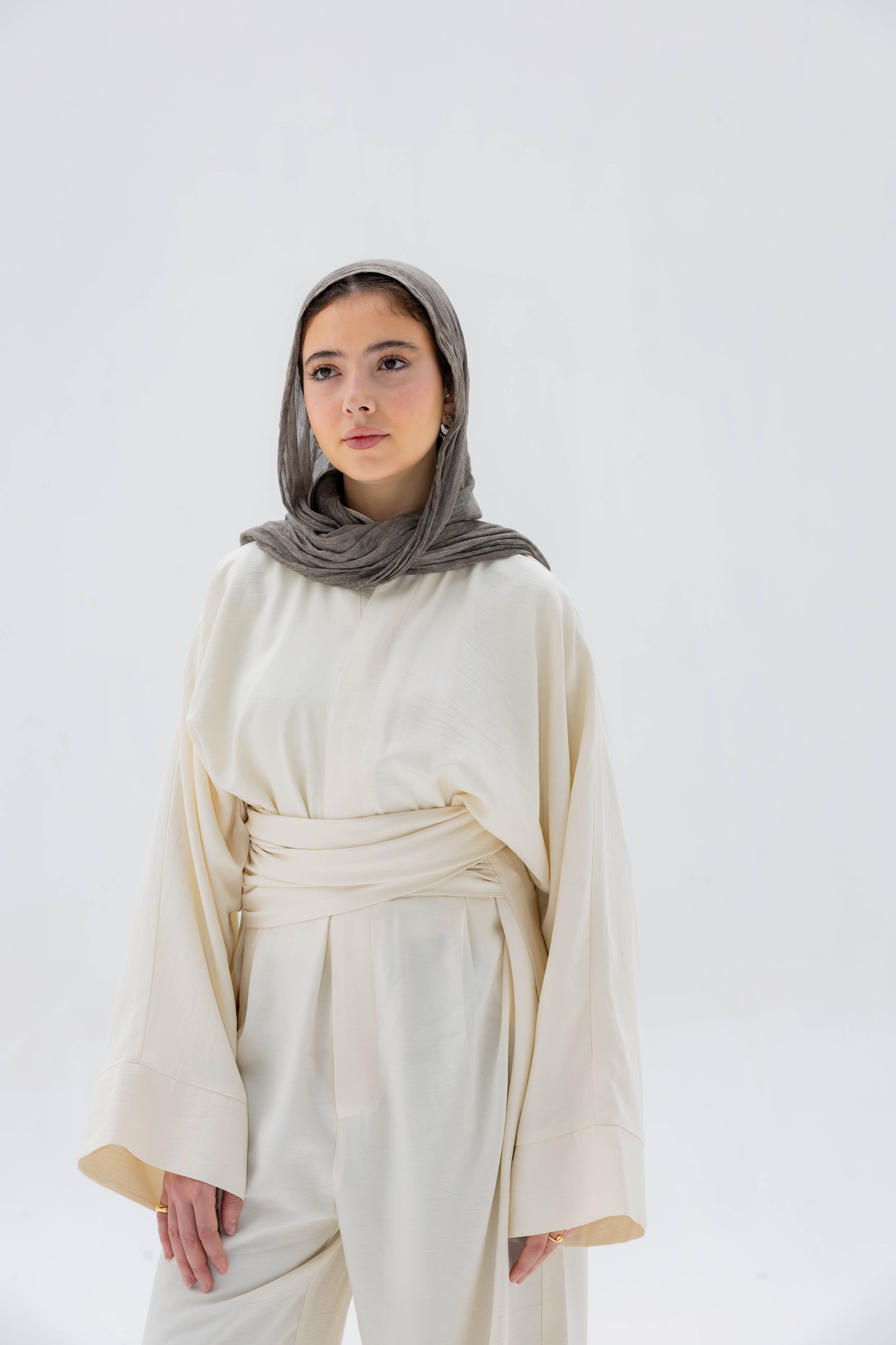 (PRE-ORDER) Valore Wrap Jumpsuit in Ivory