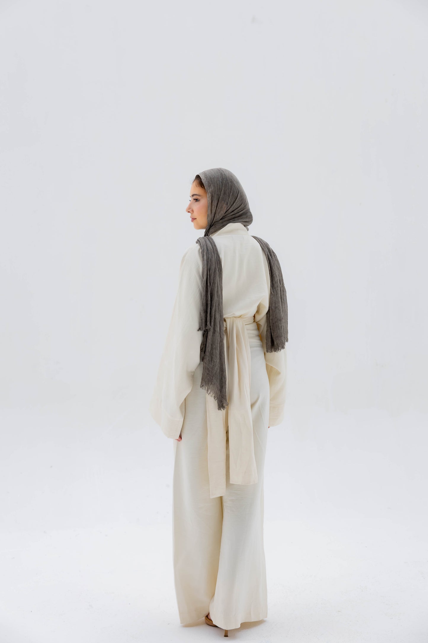 (PRE-ORDER) Valore Wrap Jumpsuit in Ivory