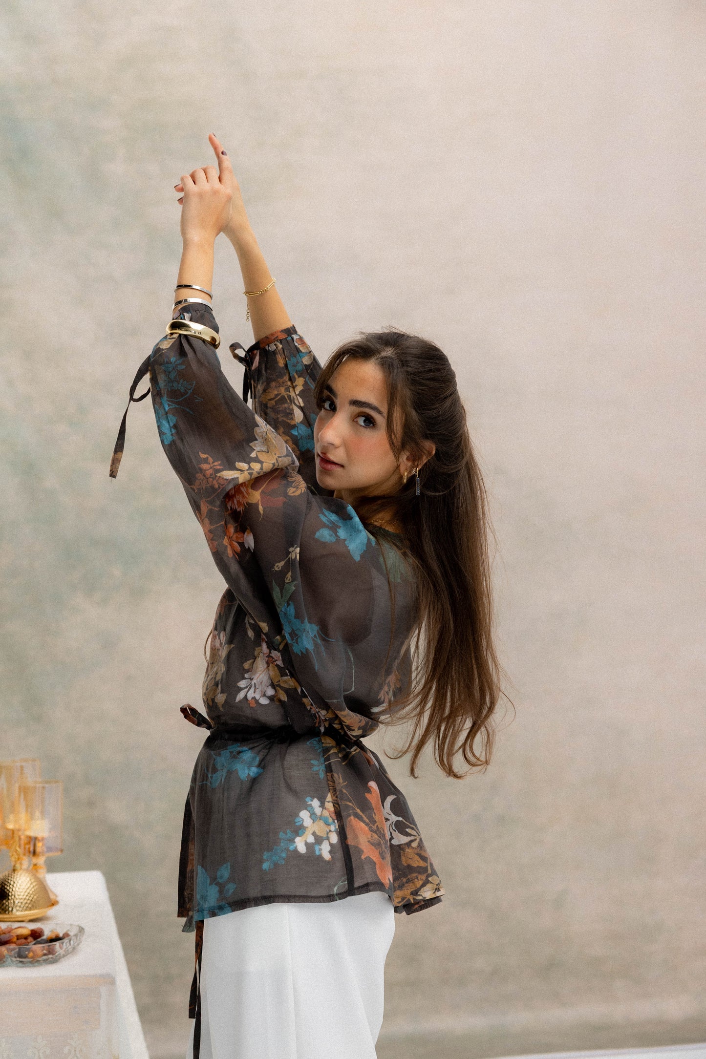 Floré Blouse in Brunette